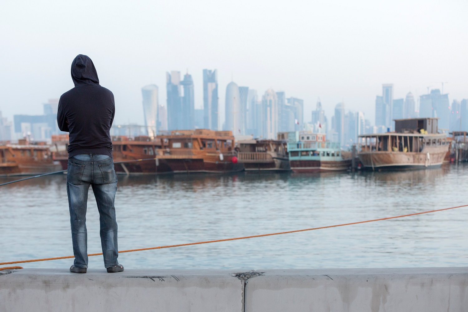 Doha,Corniche,Is,A,Popular,Destination,For,Locals,&,Expatriates